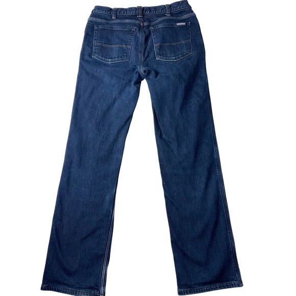 Carhartt Women's Original Fit Straight Leg Flannel Lined Jeans - Size 8 - Picture 4 of 6